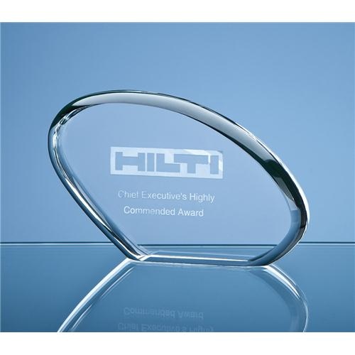 16.5cm Optical Crystal Sunset Award