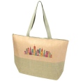 Rhythm Straw Paper Large Zipped Tote Bag 21L 9