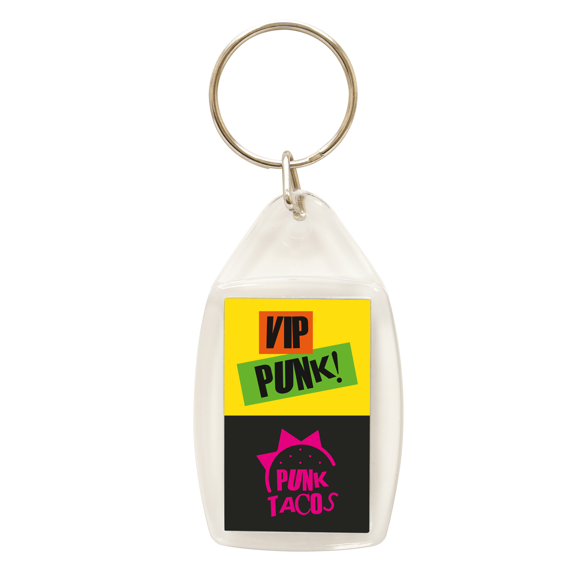 Clear Plastic Keyring