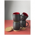 Hearth 400 ml Ceramic Mug with Wooden Coaster 8