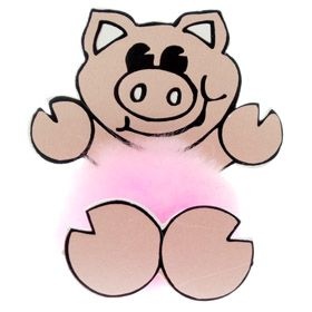 Fun Pig Logo Bug