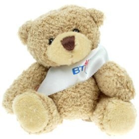 8 cm Tubby Beanie Bear with Sash