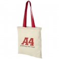 Nevada 100 G/M² Cotton Tote Bag Coloured Handles 7L 11