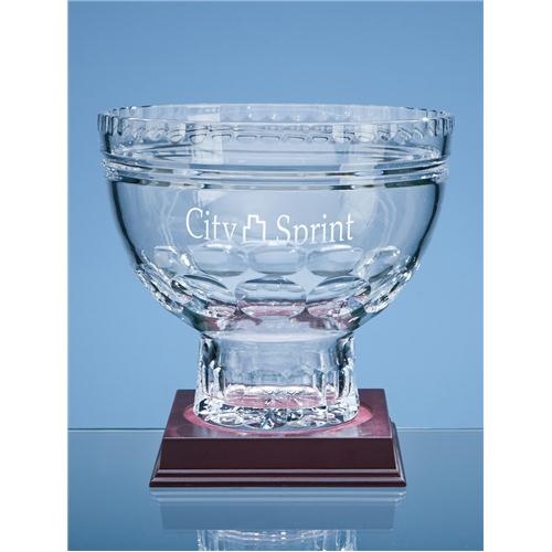 20cm Lead Crystal Venetian Footed Comport