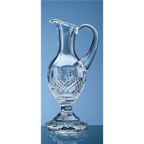 33cm Lead Crystal Panel Claret Jug