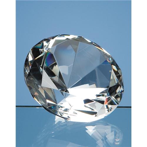 8cm Optic Diamond Paperweight