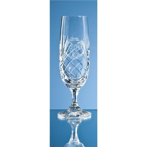Durham Lead Crystal Panel Champagne Flute