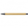 Bamboo and Plastic Ballpen.  Blue Ink. 3