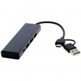 Rise RCS Recycled Aluminium USB 2.0 Hub 7