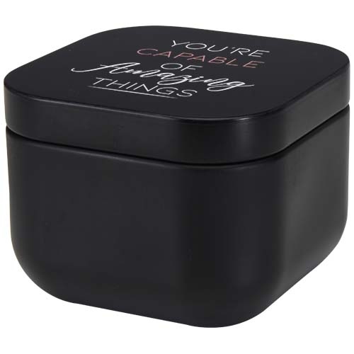 Tindra Square Tin Candle with Vanilla Aroma