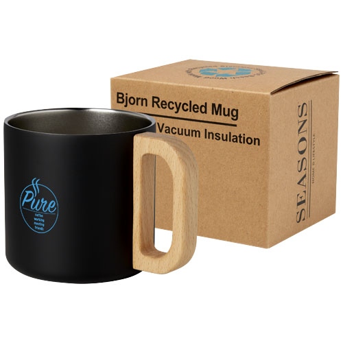 Bjorn 360 ml RCS Certified Recycled Stainless Steel Mug with Copper Vacuum Insulation