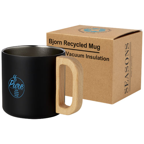 Bjorn 360 ml RCS Certified Recycled Stainless Steel Mug with Copper Vacuum Insulation