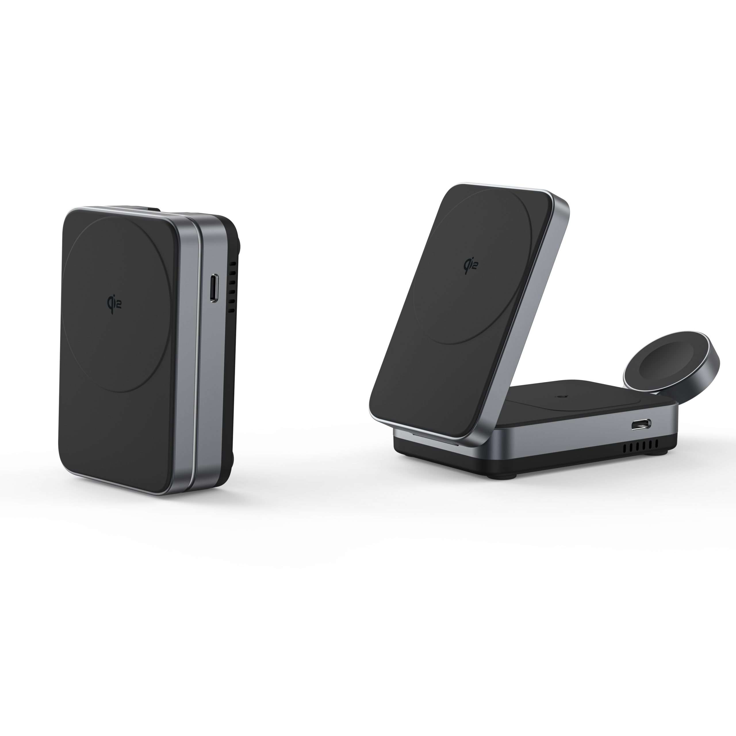 Qi2 Foldable Magnetic Wireless Charger Stand