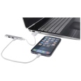 Alkaid 4-port Recycled Aluminium USB-A and Type-C Hub with Dual Input 5
