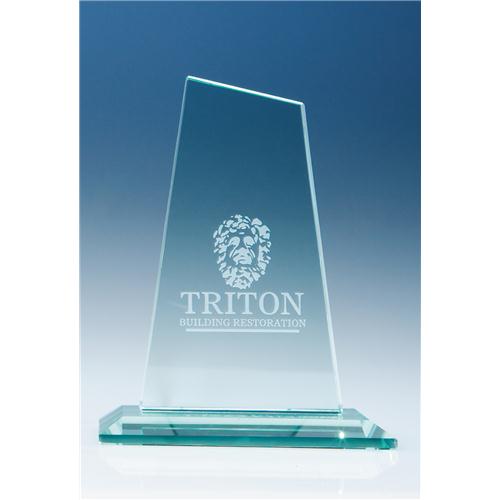 15cm Jade Glass Mountain Award