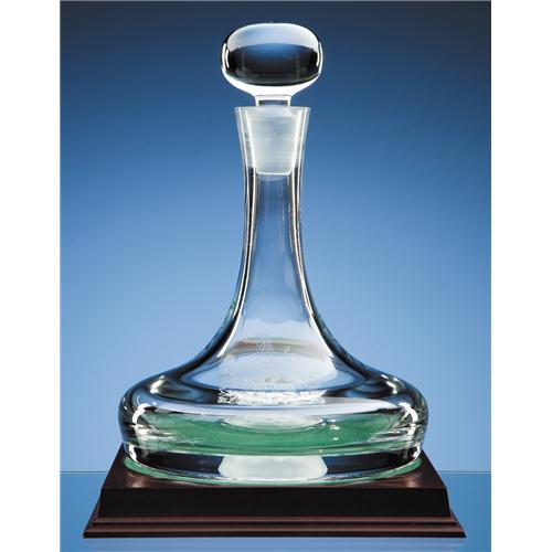 Crystal Golf Ball Ships Decanter