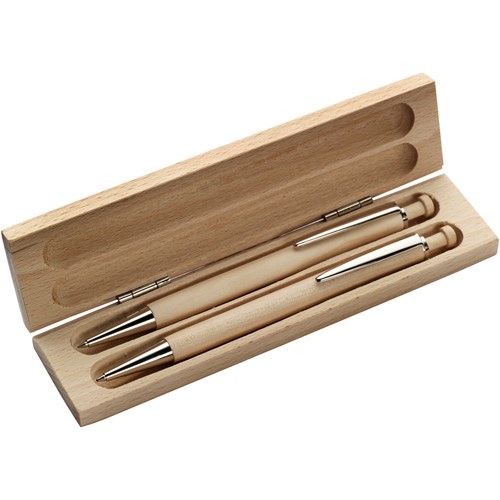 Wooden Pen and Pencil Set