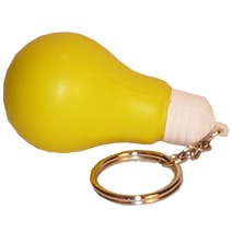 Light Bulb Keyring Stress Toy