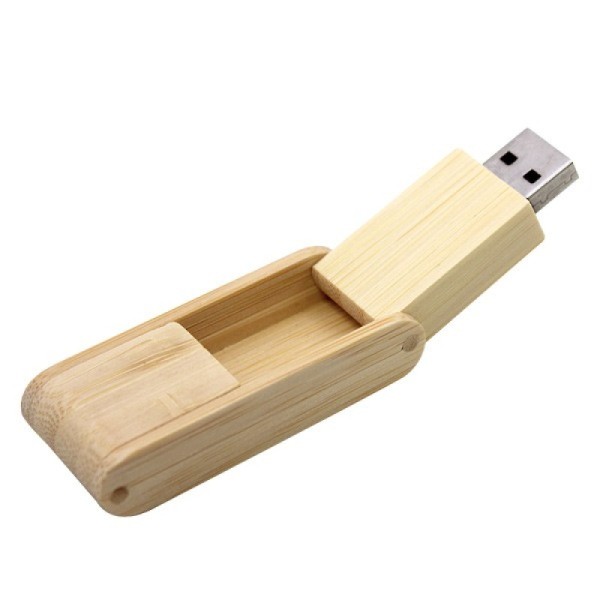 Wooden Flip USB Flash Drive