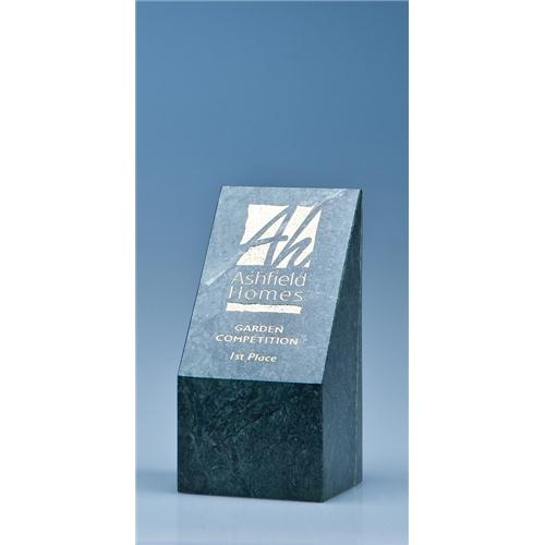 15cm Green Marble Slope Award