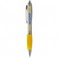 Nash Ballpoint Pen Silver Barrel and Coloured Grip 12