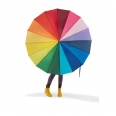 Rainbow Polyester Umbrella 3