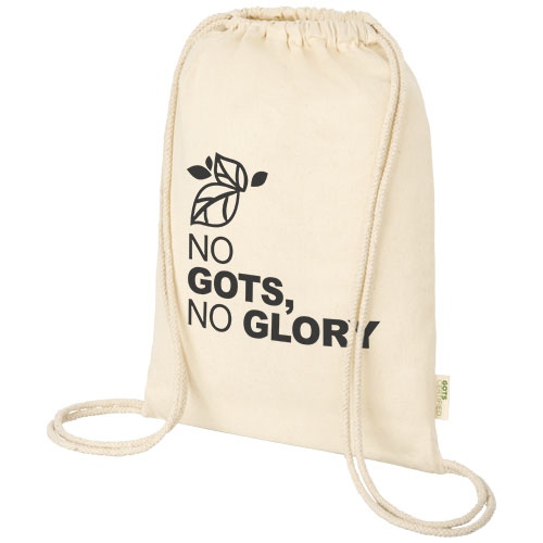 Orissa 100 G/M² GOTS Organic Cotton Drawstring Backpack 5L