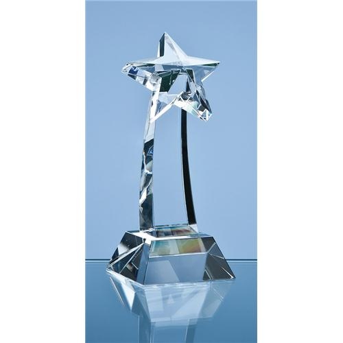 16cm Optical Crystal Shooting Star Award