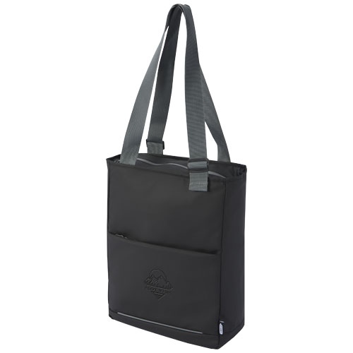 Aqua 14" GRS Recycled Water Resistant Laptop Tote Bag 14L
