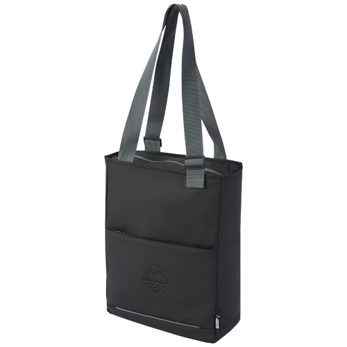 Aqua 14" GRS Recycled Water Resistant Laptop Tote Bag 14L