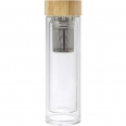 Glass and Bamboo Bottle with Tea Infuser (420ml) 2