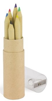Craft Paper Pencil Tube With Sharpener