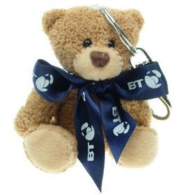 8 cm Tubby Keyring Bear with Bow