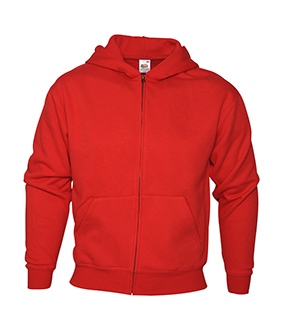 Fruit of The Loom Youths Hoodie With Zip
