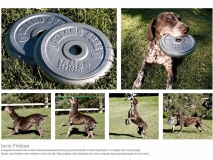 Promotional Frisbees Reveal Strength Giving Properties of Iams Dog Food #CleverPromoGifts