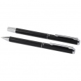 Lucetto Recycled Aluminium Ballpoint and Rollerball Pen Gift Set (Black Ink) 6