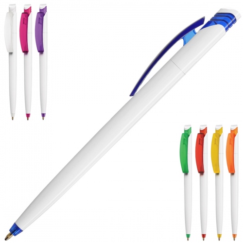 Mico White Ballpoint Pen