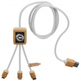 SCX.design C39 3-in-1 Rpet Light-up Logo Charging Cable with Squared Bamboo Casing 2