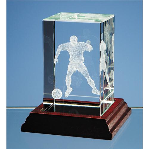 3D Footballer In Optic Block