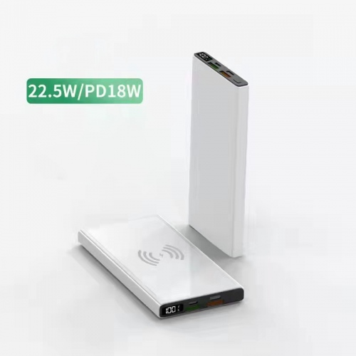 PD 22.5W - 10,000mAh Wireless Charging Power Bank