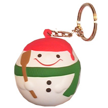 Snowman Keyring Stress Toy