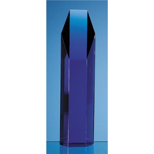 25.5 Sapphire Blue Optic Hexagon Award