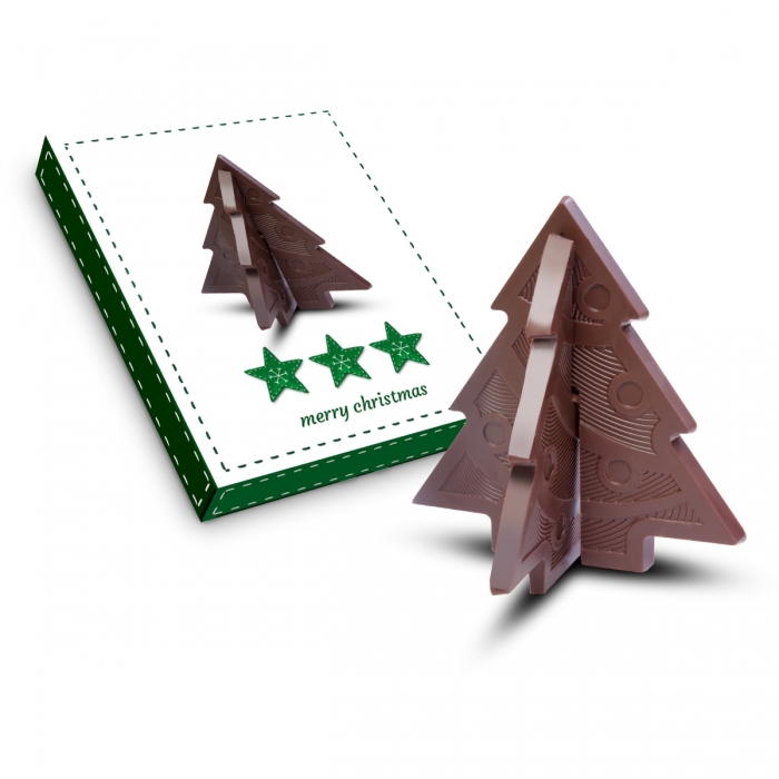 3D Christmas Tree Chocolate Puzzle