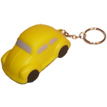 Beetle Car Stress Toy Keyring