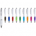 Curvy Ballpoint Pen with White Barrel 6