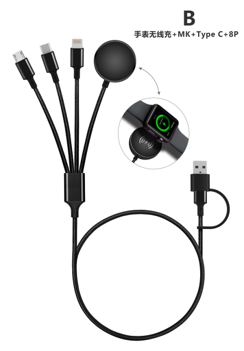 4 in 1 Cable with Iwatch Charger