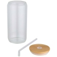 Mirage 500 ml Single-walled Borosilicate Glass Jar with Bamboo Lid 4