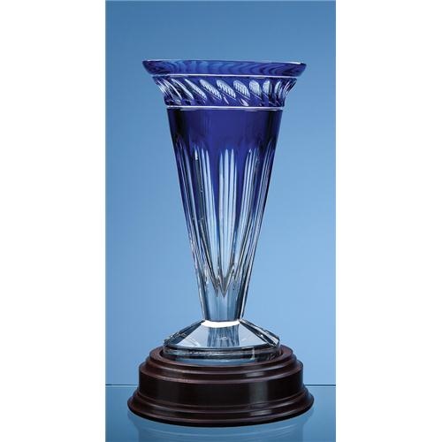 25.5 Mario Cioni Lead Crystal Ginostra Vase