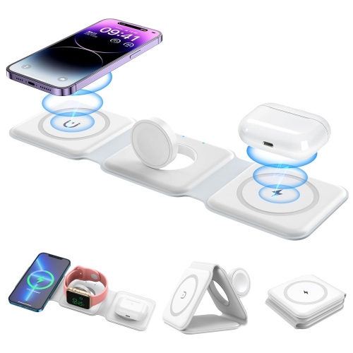 3 in 1 Foldable Wireless Charging Pad