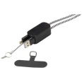 Anser Recycled Plastic Smartphone Lanyard with 27W 5-in-1 Built-in Cable 5